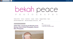 Desktop Screenshot of blog.bekahpeacephotography.com