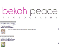 Tablet Screenshot of blog.bekahpeacephotography.com